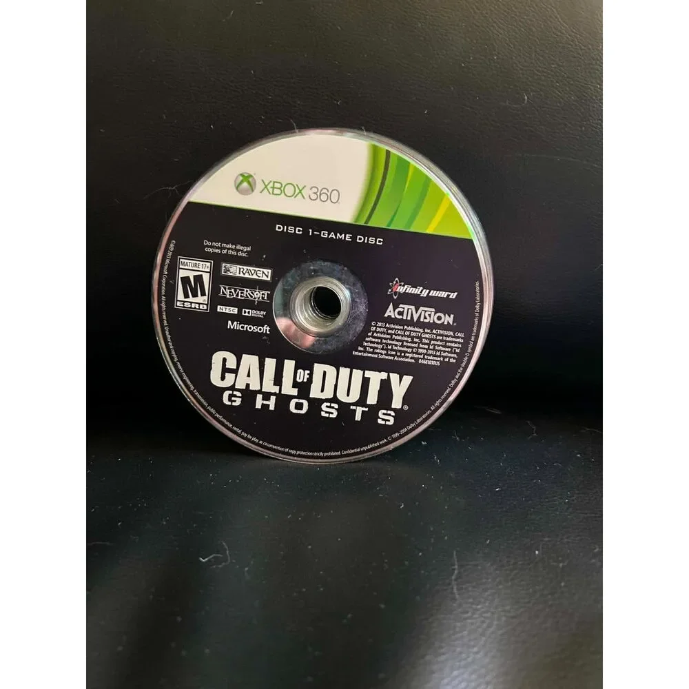 Call of Duty: Ghosts (Microsoft Xbox 360, 2013) Video Game Disc Only